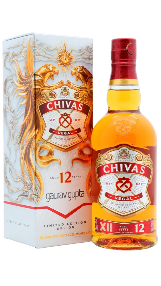 Chivas Regal - 12 year old Gaurav Gupta Limited Edition Blended Scotch Whisky 70cl 40% ABV0