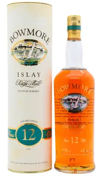 Bowmore - 12 year old Screen Printed Bottle Single Malt Scotch Whisky 100cl 43% ABV (1 Litre)