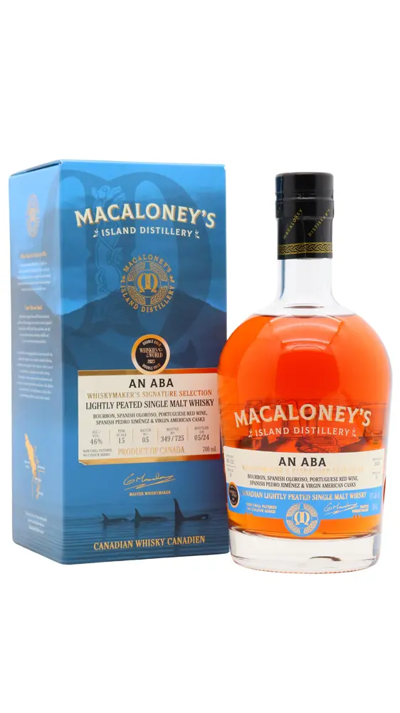 Macaloney’s - An Aba Canadian Single Malt Whisky 70cl 46% ABV