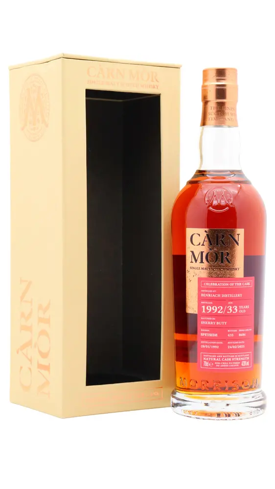 Benriach - 33 year old Carn Mor Celebration Of The Cask - Single Cask #8686 1992 Whisky 70cl 47.8% ABV