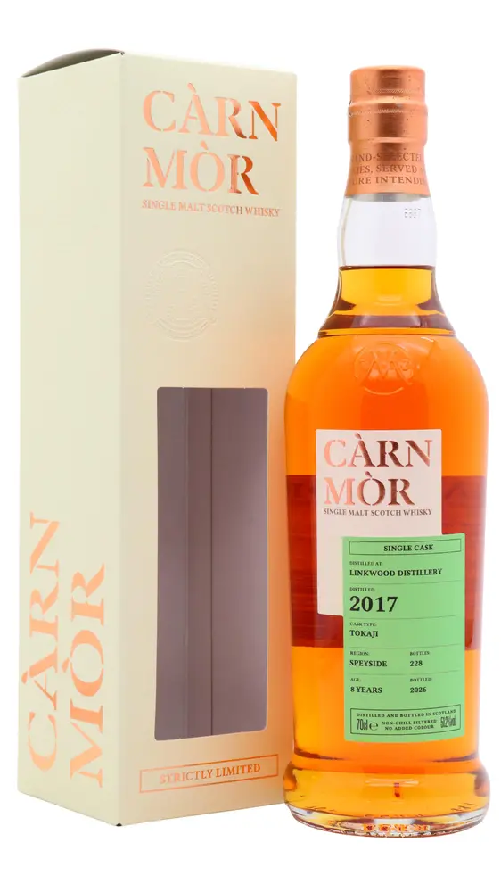 Linkwood - 8 year old Carn Mor Strictly Limited - Tokaji Cask Finish 2017 Whisky 70cl 51.2% ABV0
