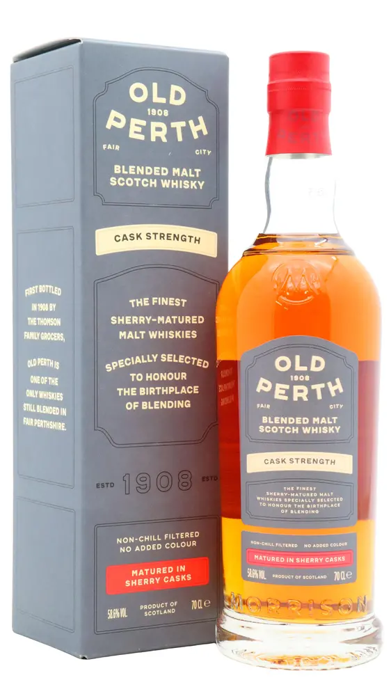 Old Perth - Cask Strength Sherry Cask Matured Blended Malt Scotch Whisky 70cl 58.6% ABV0