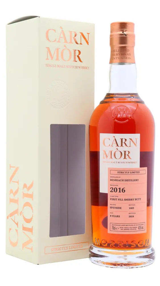 Benriach - 8 year old Carn Mor Strictly Limited - Sherry Cask Finish 2016 Whisky 70cl 47.5% ABV0