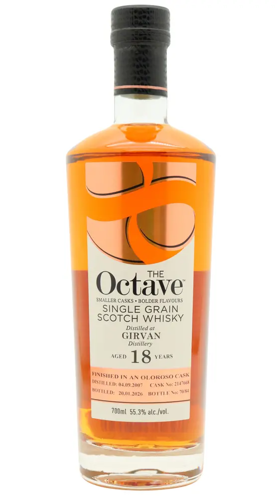 Girvan - 18 year old The Octave Single Oloroso Sherry Cask #2147668 2007 Whisky 70cl 55.3% ABV0