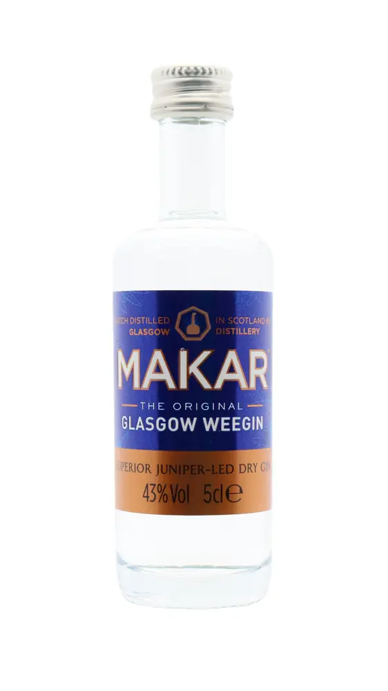 Makar - Original Glasgow Dry Gin 5cl 43% ABV Miniature