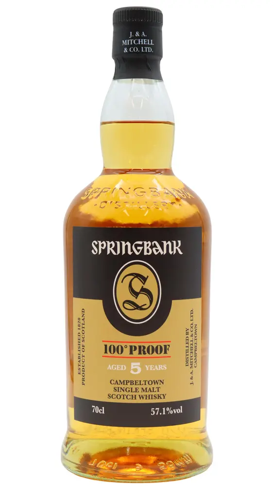 Springbank - 5 year old 100 Proof Campbeltown Single Malt Scotch Whisky 70cl 57.1% ABV0
