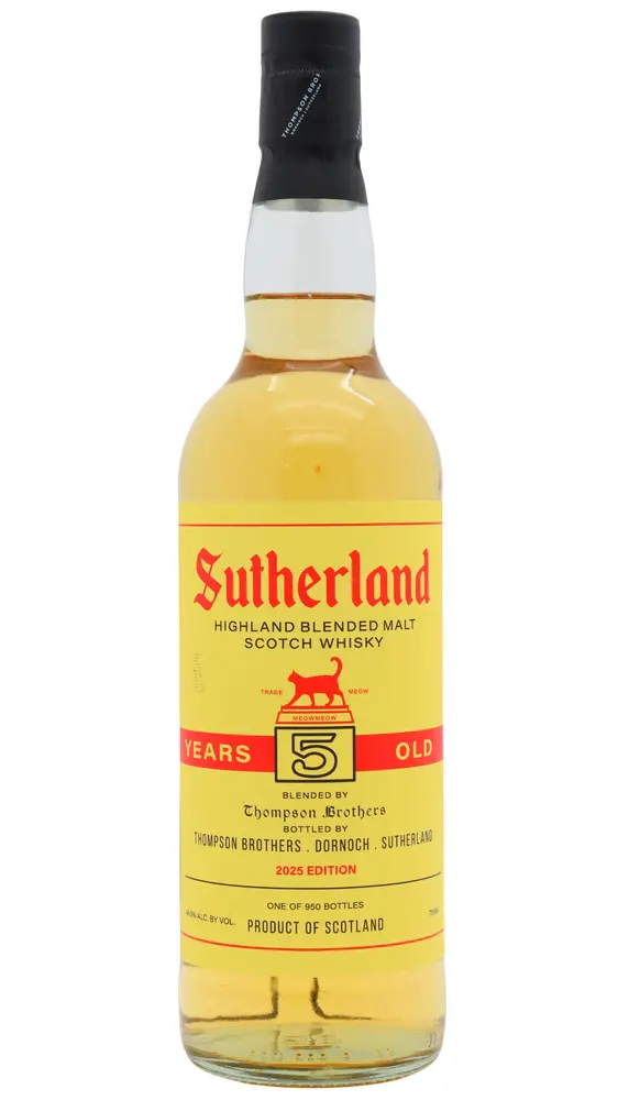 Thompson Bros - 5 year old Sutherland Blended Highland Malt Scotch Whisky 70cl 48.5% ABV0