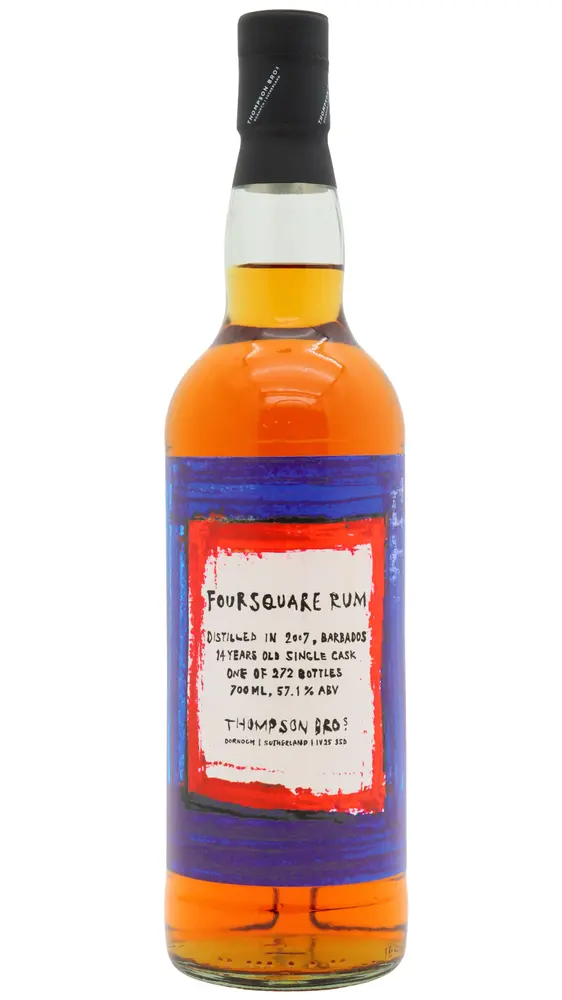 Foursquare - 14 year old Thompson Bros Barbados 2007 Rum 70cl 57.1% ABV0