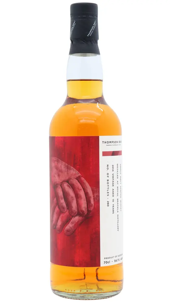 Royal Brackla - 10 year old Thompson Bros Single Malt Scotch 2014 Whisky 70cl 54.1% ABV0