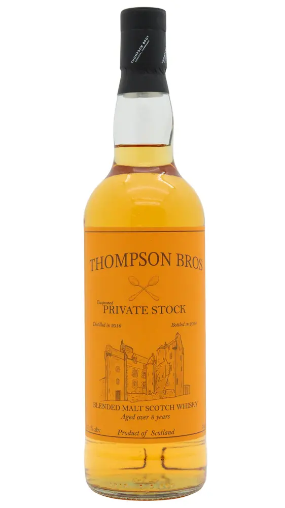 Thompson Bros - 8 year old Teaspooned Private Stock Blended Malt Scotch 2016 Whisky 70cl 57.1% ABV0
