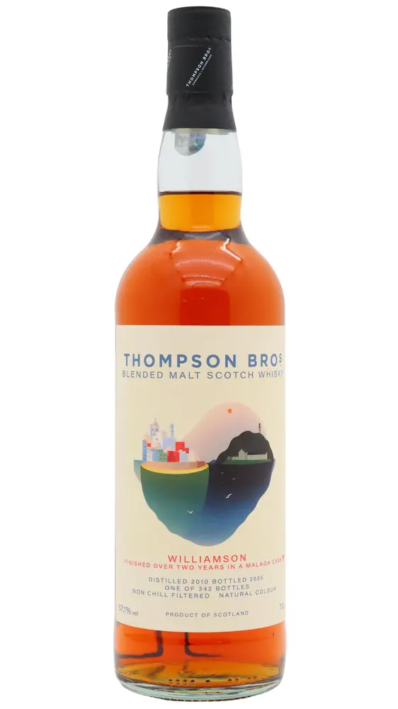 Thompson Bros - 15 year old Williamson Blended Malt Scotch 2010 Whisky 70cl 57.1% ABV0