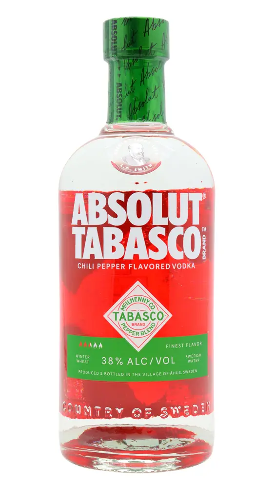 Absolut - Tabasco Chili Pepper Flavoured Vodka 70cl 38% ABV0