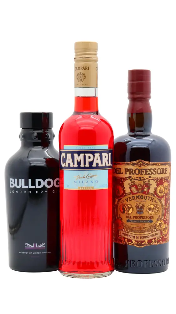 Bulldog - London Dry Gin 70cl x 3 40% ABV (Negroni Cocktail Bundle)