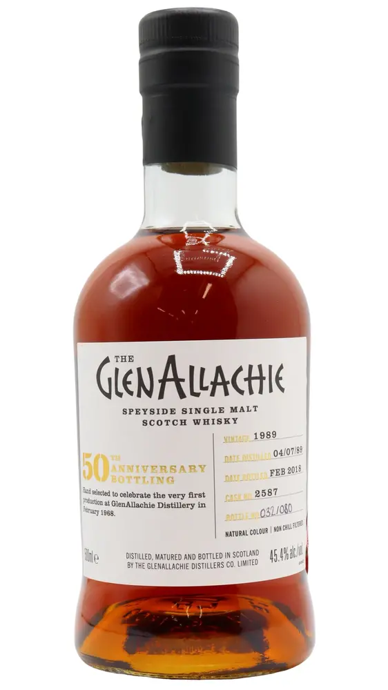 GlenAllachie - 28 year old 50th Anniversary Single Cask #2587 1989 Whisky 50cl 45.4% ABV