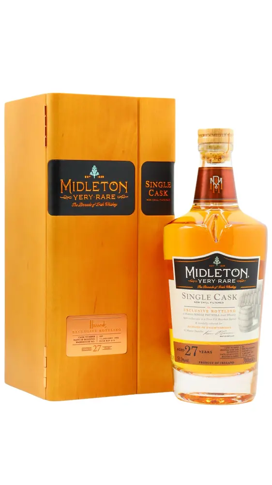 Midleton - 27 year old Harrods Exclusive Single Cask #987 1995 Whiskey 70cl 51.3% ABV