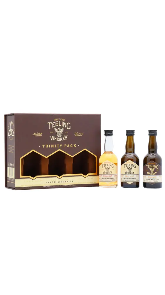 Teeling - Trinity Irish Single Malt Whiskey 5cl x 3 46% ABV Miniature Gift Pack