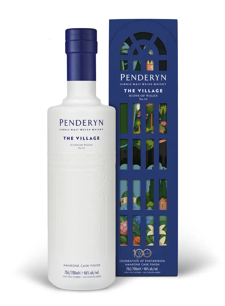Penderyn - Icons Of Wales #14 - The Village Single Malt Welsh Whisky 70cl 46% ABV0