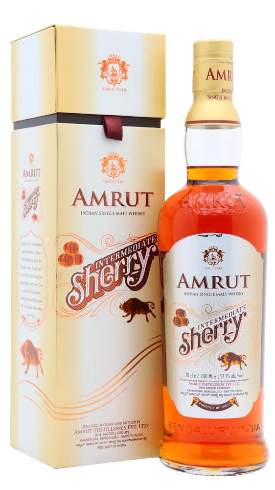 Amrut - Intermediate Sherry Indian Single Malt Whisky 70cl 57.1% ABV