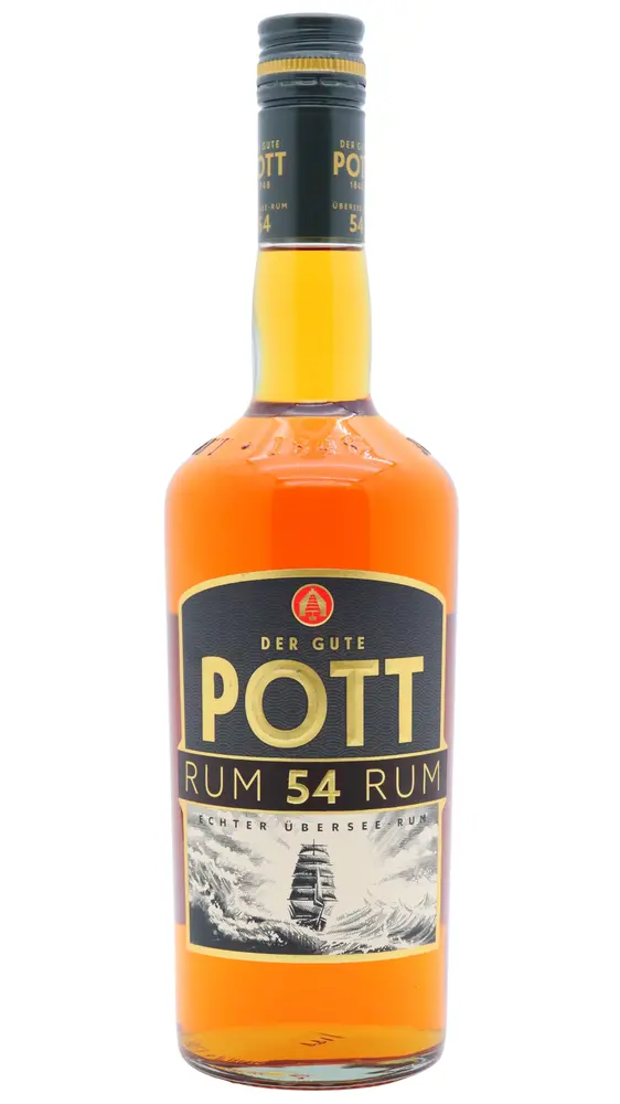 Pott - 54 Overproof Rum 100cl 54% ABV (1 Litre)