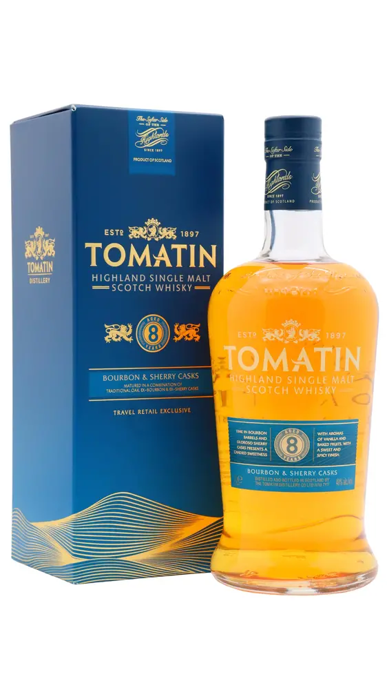 Tomatin - 8 year old Single Malt Scotch Whisky 100cl 40% ABV (1 Litre)