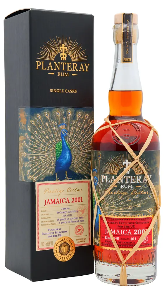Planteray - 24 year old Prestige Cask Jamaica 2001 Rum 70cl 58.6% ABV0