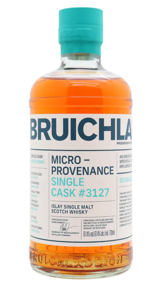 Bruichladdich - 9 year old Micro Provenance Single Bordeaux Wine Cask #3127 2015 Whisky 70cl 61.4% ABV0