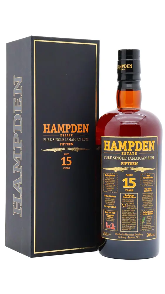 Hampden Estate - 15 year old Pure Single Jamaican Rum 70cl 50% ABV0