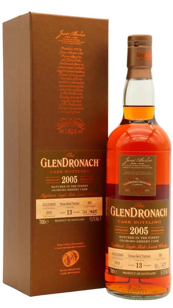 Glendronach - 13 year old Batch 17 Single Oloroso Sherry Cask #887 2005 Whisky 70cl 55.1% ABV