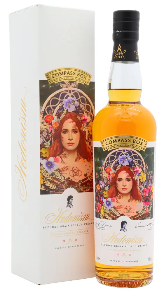 Compass Box - Hedonism 2026 Annual Release Blended Grain Scotch Whisky 70cl 46% ABV0