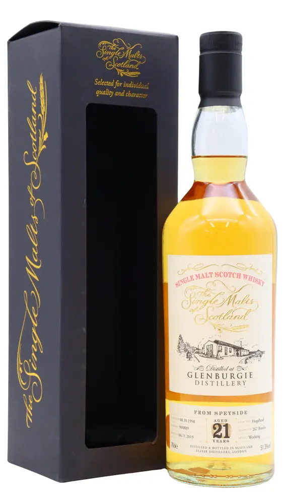 Glenburgie - 21 year old The Single Malts Of Scotland Single Cask #900889 1998 Whisky 70cl 51.3% ABV