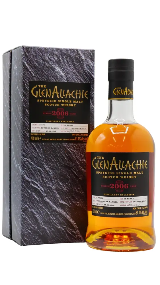 GlenAllachie - 12 year old Single Bourbon Cask #27978 2006 Whisky 70cl 61.4% ABV