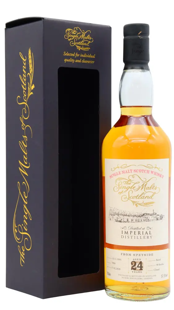 Imperial (silent) - 24 year old The Single Malts Of Scotland Single Cask #7898 1995 Whisky 70cl 51.5% ABV