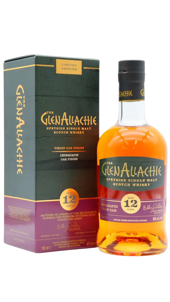 GlenAllachie - 12 year old Virgin Oak Series - Chinquapin Wood Finish Single Malt Scotch Whisky 70cl 48% ABV
