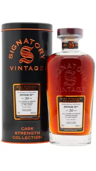Undisclosed Speyside - 20 year old (M) Signatory Vintage Single Oloroso Sherry Cask #21 2005 Whisky 70cl 58.4% ABV0