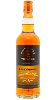 Port Dundas (silent) - 15 year old Signatory Vintage Un-Chillfiltered Collection Single Grain Scotch 2010 Whisky 70cl 46% ABV0