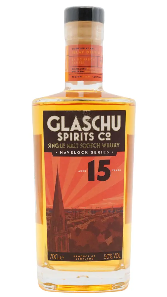 Laphroaig - 15 year old Glaschu Bourbon Cask Matured Single Malt Scotch 2008 Whisky 70cl 50% ABV0