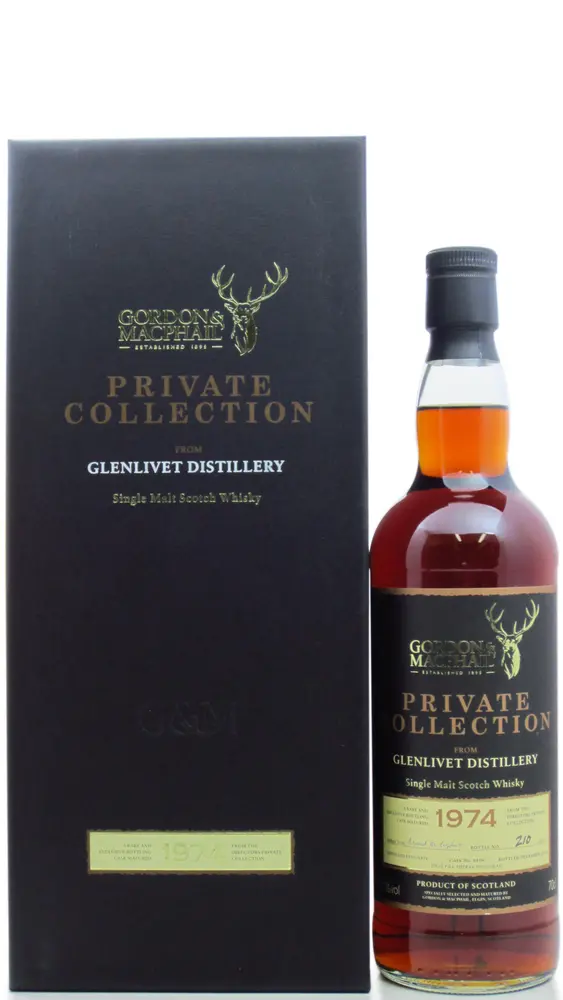 Glenlivet - 36 year old Gordon & MacPhail Private Collection Single Malt Scotch 1974 Whisky 70cl 50.1% ABV