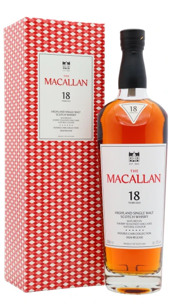 The Macallan - 18 year old 2026 Release Double Cask Highland Single Malt Scotch Whisky 70cl 43% ABV0