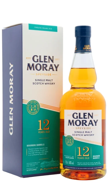 Glen Moray - 12 year old Elgin Heritage Speyside Single Malt Scotch Whisky 70cl 40% ABV