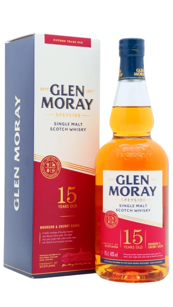 Glen Moray - 15 year old Elgin Heritage Speyside Single Malt Scotch Whisky 70cl 40% ABV
