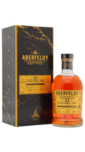 Aberfeldy - 21 year old Exceptional Cask Series Pauillac Wine Cask Matured Single Malt Scotch 2002 Whisky 70cl 53.9% ABV
