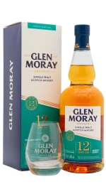 Glen Moray - 12 year old Elgin Heritage Speyside Single Malt Scotch Whisky 70cl 40% ABV (Includes Branded Glass)