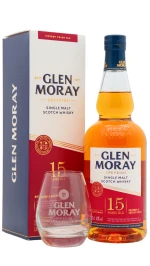 Glen Moray - 15 year old Elgin Heritage Speyside Single Malt Scotch Whisky 70cl 40% ABV (Includes Branded Glass)