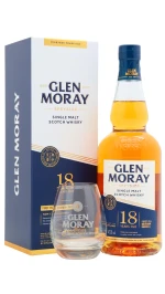 Glen Moray - 18 year old Elgin Heritage Speyside Single Malt Scotch Whisky 70cl 47.2% ABV (Includes Branded Glass)