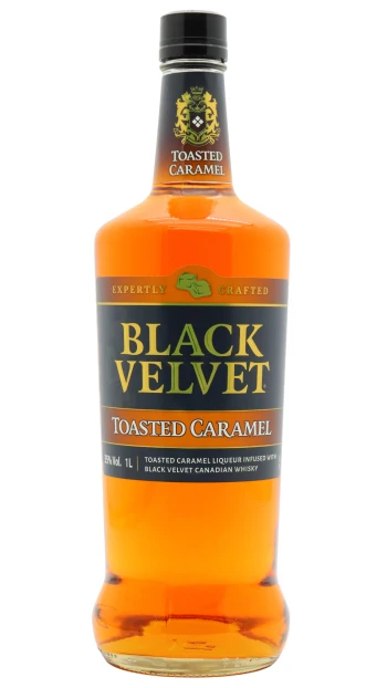 Black Velvet - Toasted Caramel Canadian Whisky Liqueur 100cl 35% ABV (1 Litre)