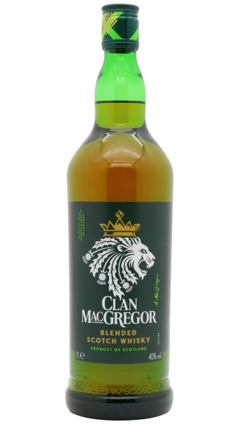Clan MacGregor - Blended Scotch Whisky 100cl 40% ABV (1 Litre)