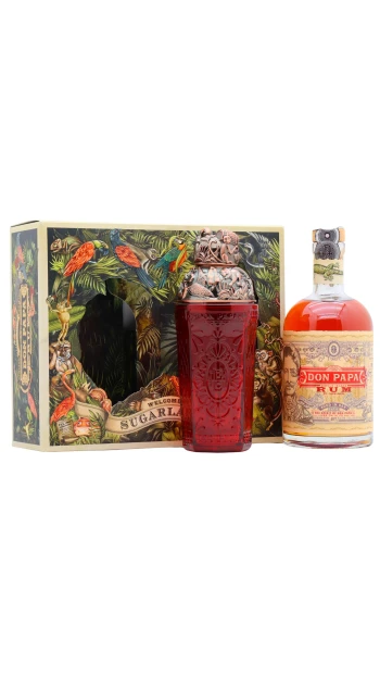 Don Papa - 7 year old Aged In Oak Filipino Rum 70cl 40% ABV Cocktail Shaker Gift Pack