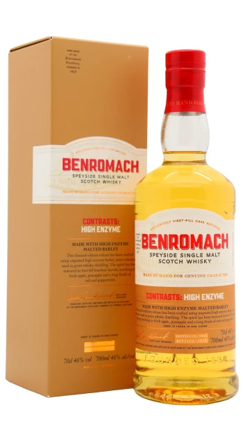Benromach - 12 year old Contrasts - High Enzyme Single Malt Scotch 2012 Whisky 70cl 46% ABV