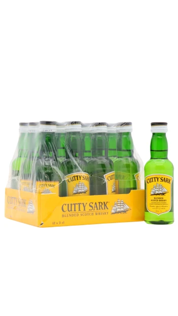 Cutty Sark - Original Blended Scotch Whisky 5cl x 12 40% ABV Miniatures- (12 x 5cl)