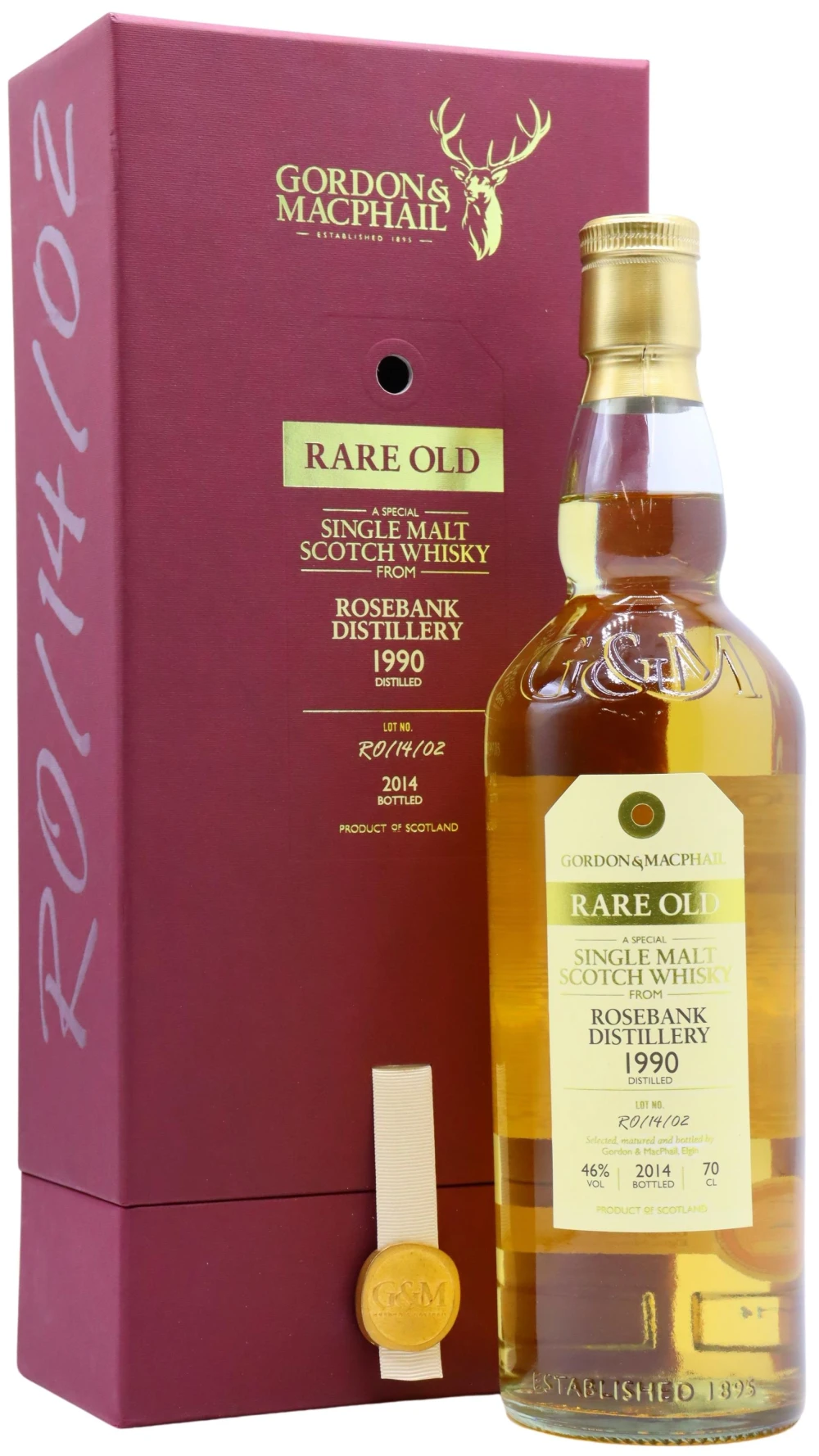 ウイスキー Gordon & MacPhail Rare Old Rosebank 1990 Rosebank (silent) - 24 year old Gordon & MacPhail Rare Old Single